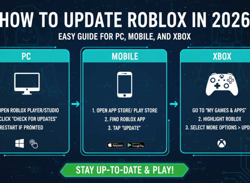 How to Update Roblox in 2026: Easy Guide for PC, Mobile, and Xbox
